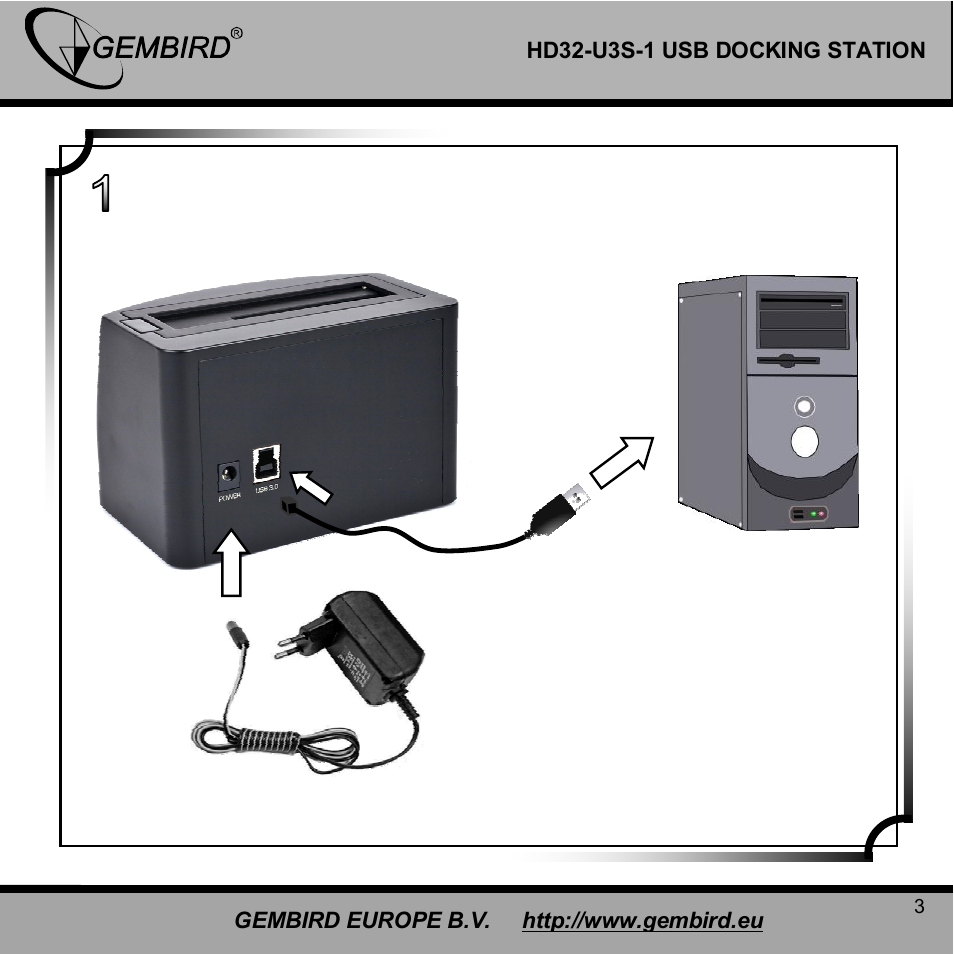 Gembird HD32-U3S-1 User Manual | Page 3 / 11