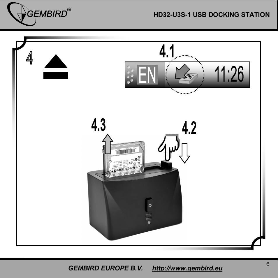 Gembird HD32-U3S-1 User Manual | Page 6 / 11