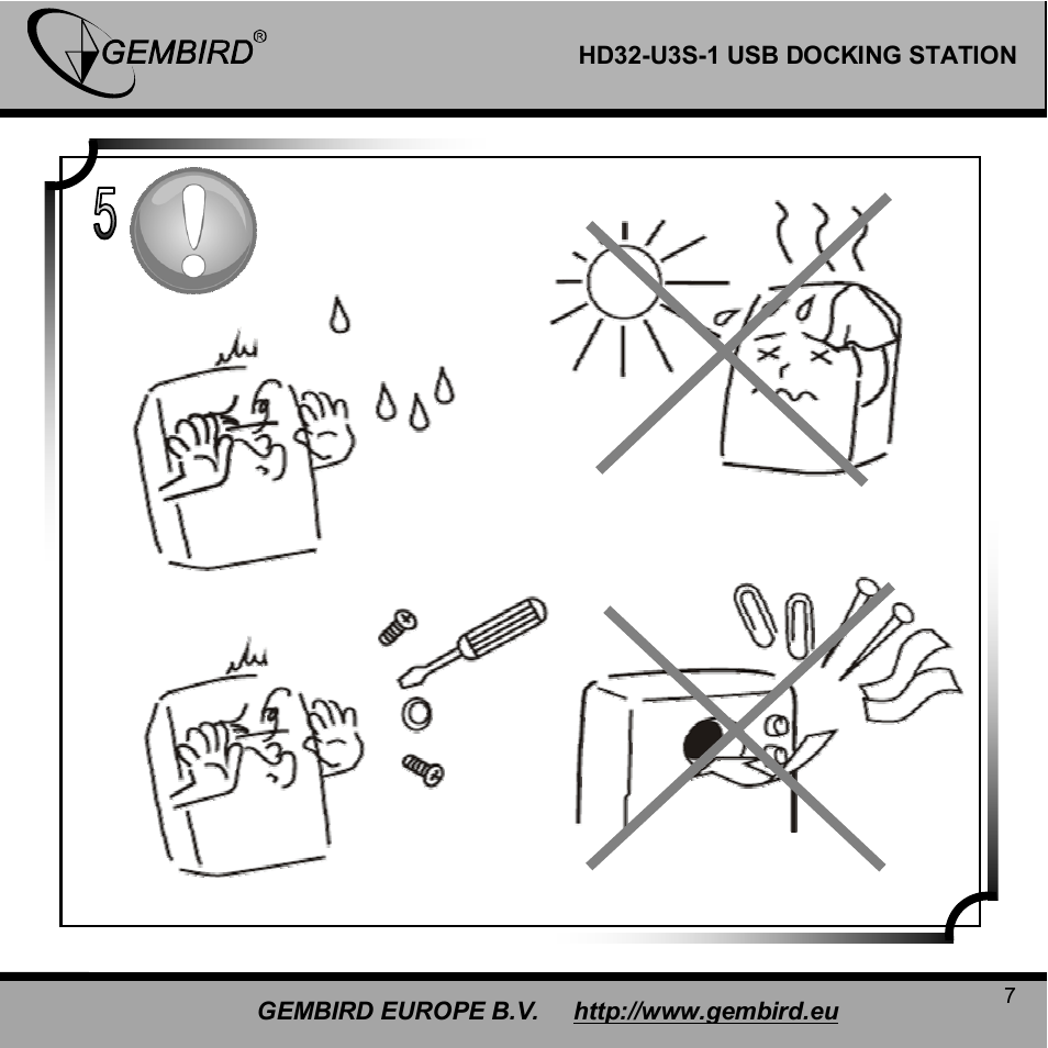 Gembird HD32-U3S-1 User Manual | Page 7 / 11