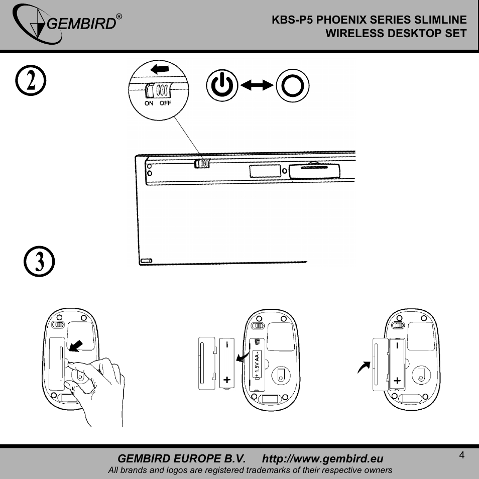 Gembird KBS-P5 User Manual | Page 4 / 11