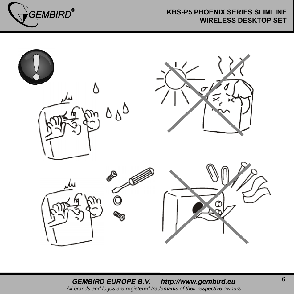 Gembird KBS-P5 User Manual | Page 6 / 11