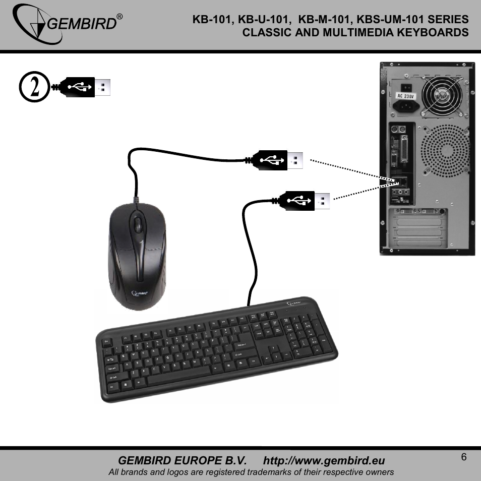 Gembird KBS-UM-101 User Manual | Page 6 / 12
