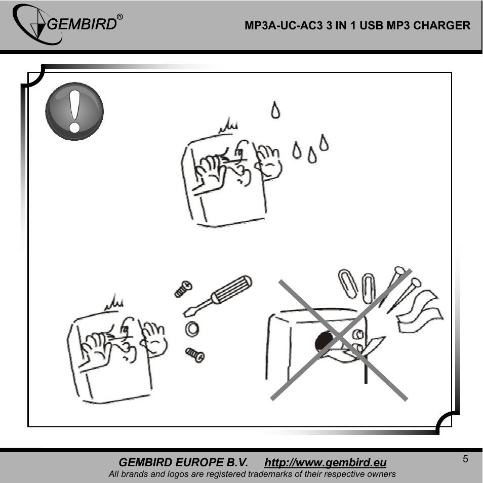 Gembird MP3A-UC-AC3 User Manual | Page 5 / 10