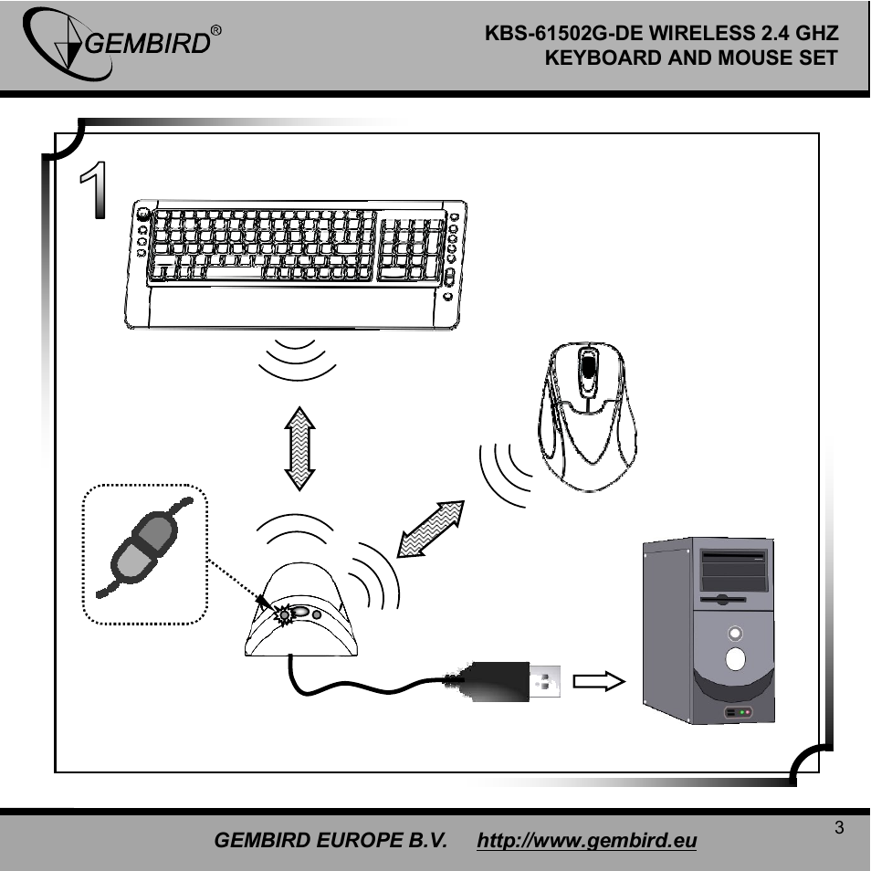 Gembird KBS-61502G-DE User Manual | Page 3 / 12