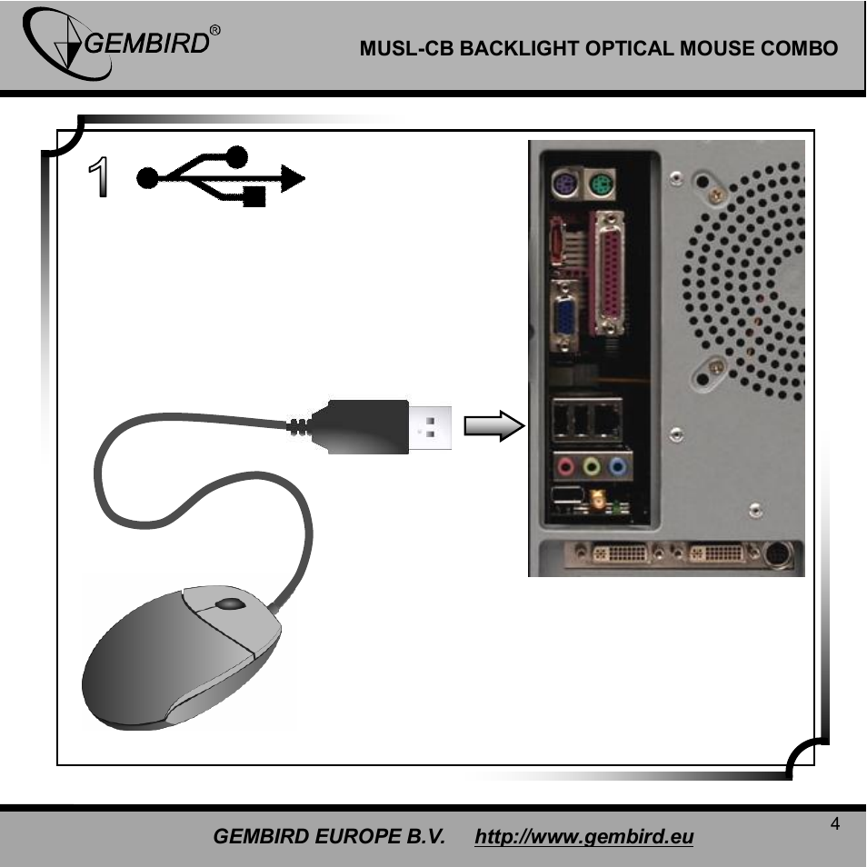 Gembird MUSL-CB User Manual | Page 4 / 12