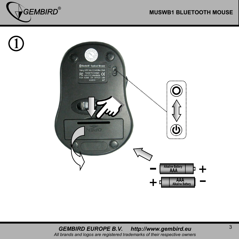 Gembird MUSWB2 User Manual | Page 3 / 12