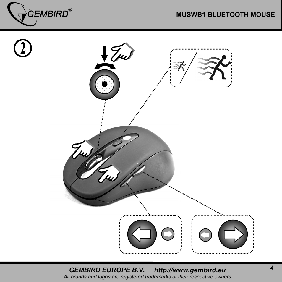 Gembird MUSWB2 User Manual | Page 4 / 12