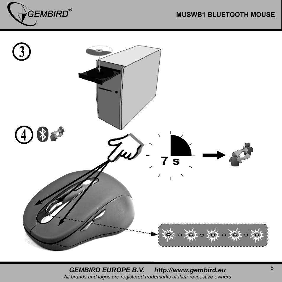 Gembird MUSWB2 User Manual | Page 5 / 12