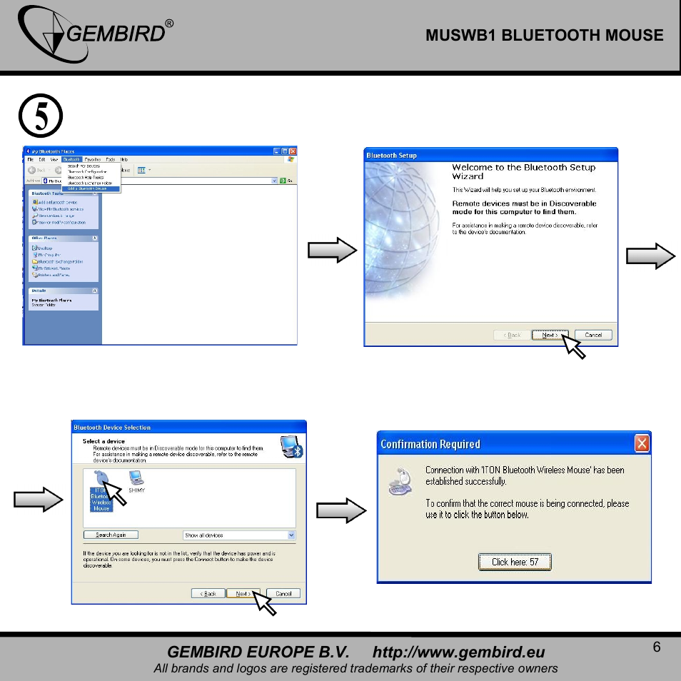 Gembird MUSWB2 User Manual | Page 6 / 12