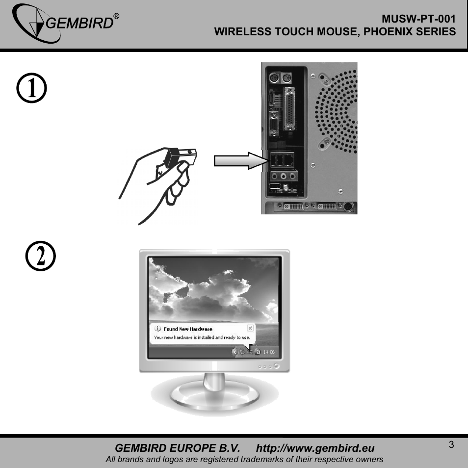 Gembird MUSW-PT-001 User Manual | Page 3 / 12