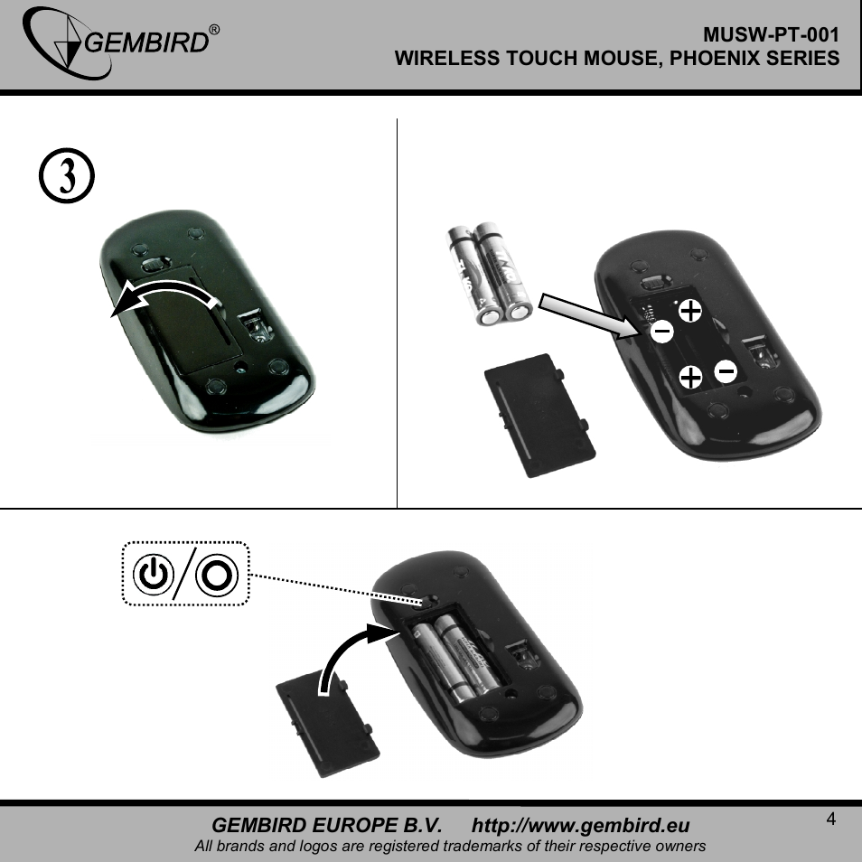 Gembird MUSW-PT-001 User Manual | Page 4 / 12