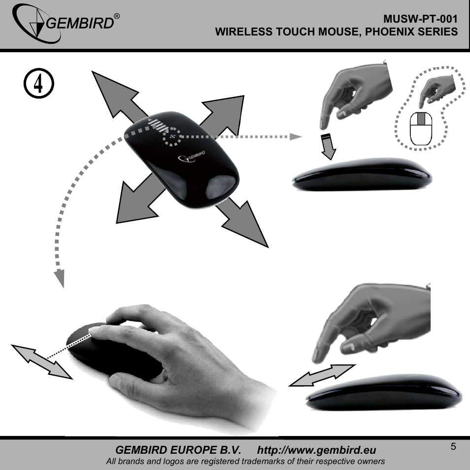 Gembird MUSW-PT-001 User Manual | Page 5 / 12