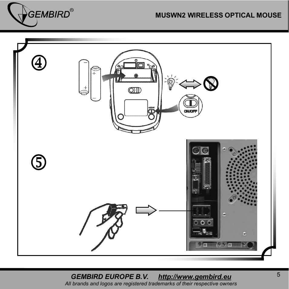 Gembird MUSWN2 User Manual | Page 5 / 11