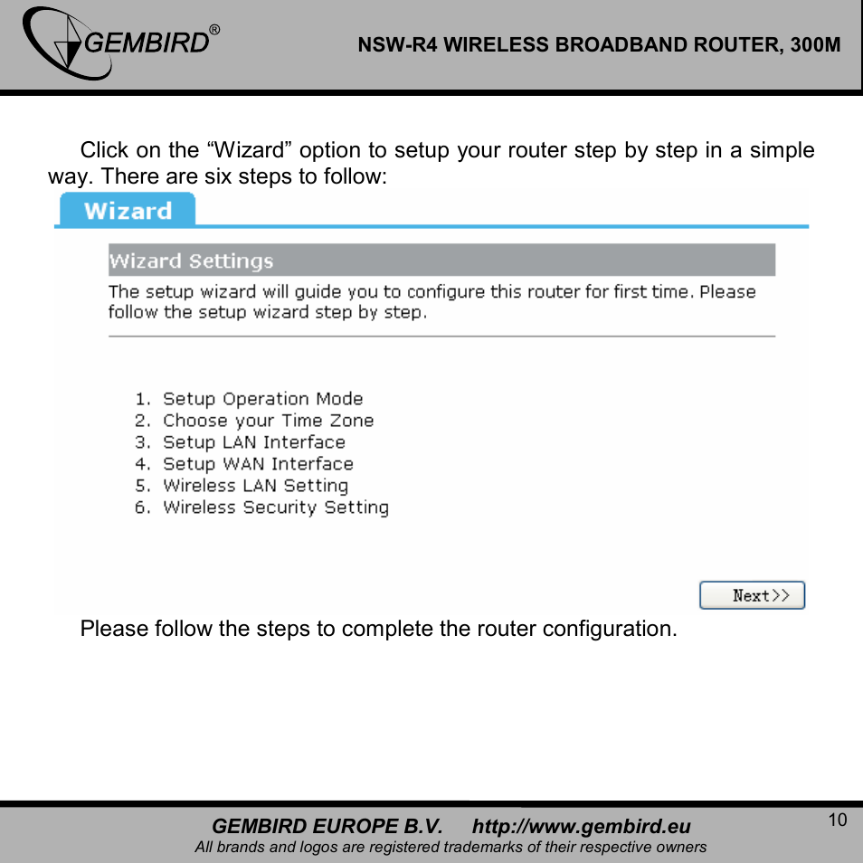 Gembird NSW-R4 User Manual | Page 10 / 49