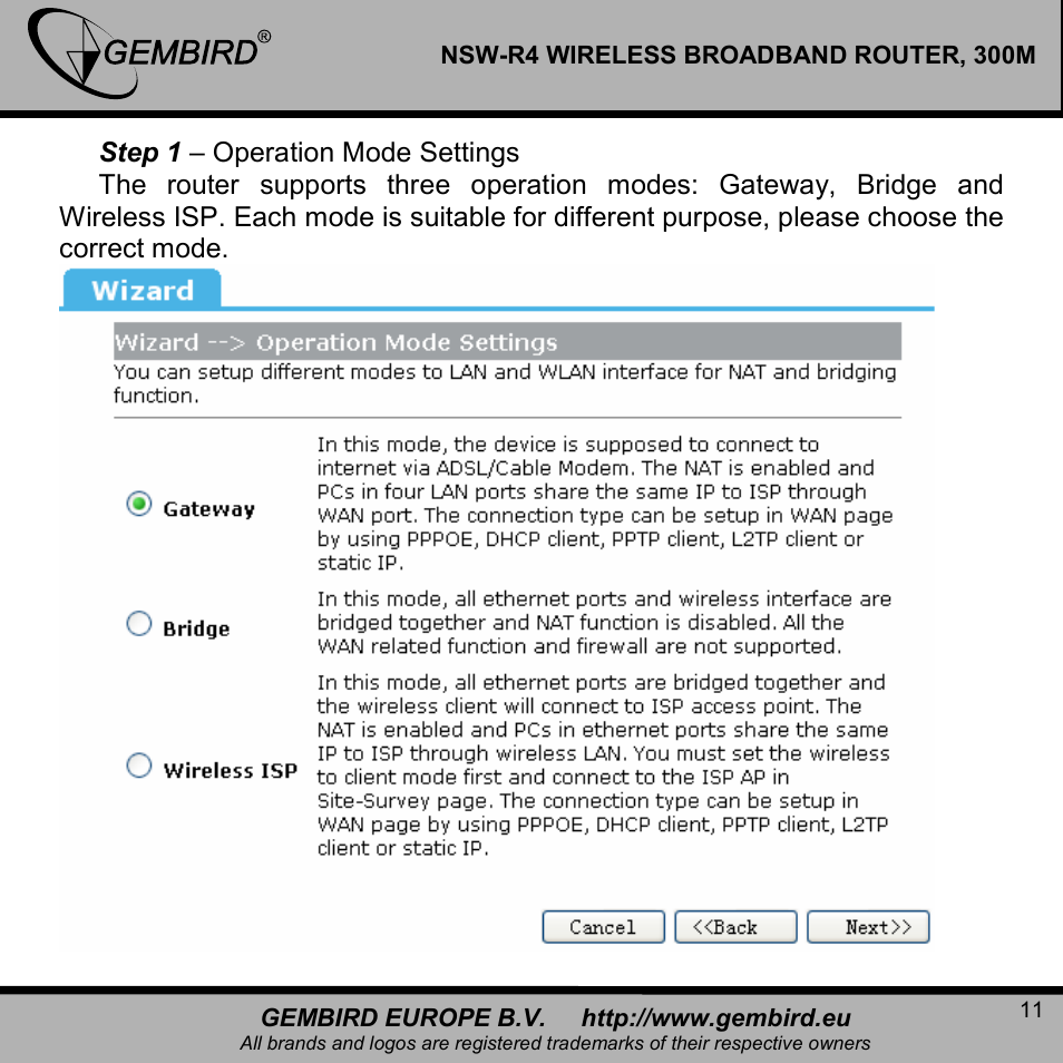 Gembird NSW-R4 User Manual | Page 11 / 49