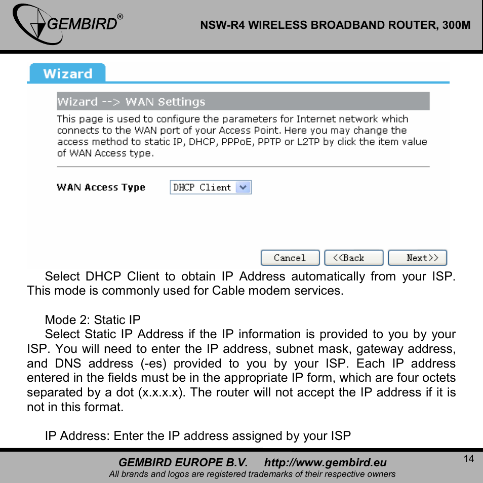 Gembird NSW-R4 User Manual | Page 14 / 49