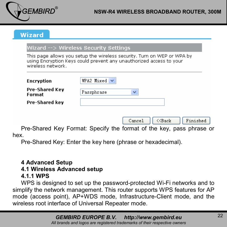 Gembird NSW-R4 User Manual | Page 22 / 49
