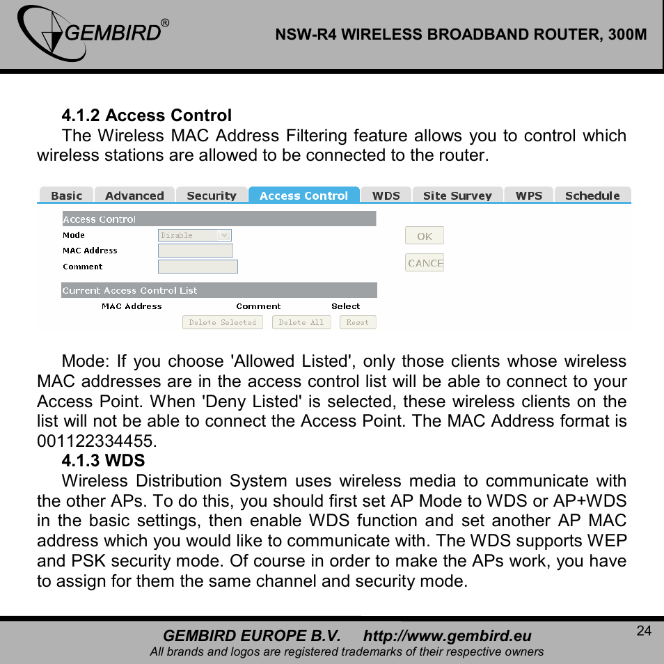 Gembird NSW-R4 User Manual | Page 24 / 49