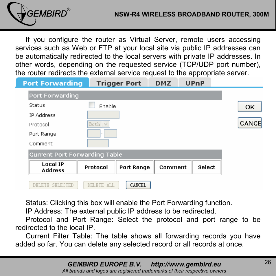 Gembird NSW-R4 User Manual | Page 26 / 49