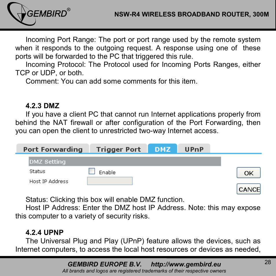 Gembird NSW-R4 User Manual | Page 28 / 49