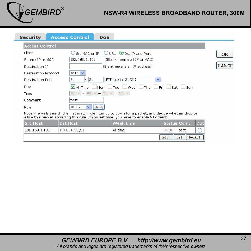 Gembird NSW-R4 User Manual | Page 37 / 49