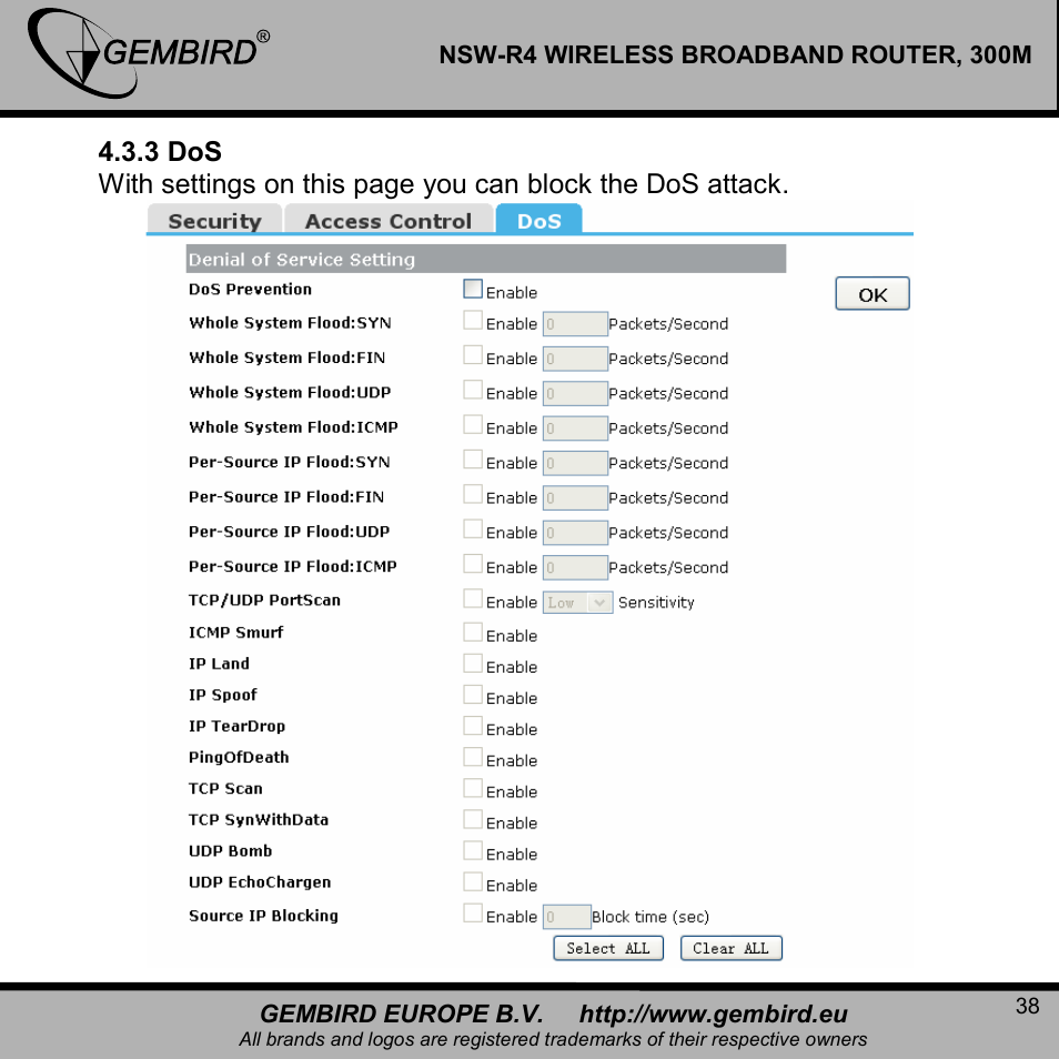 Gembird NSW-R4 User Manual | Page 38 / 49