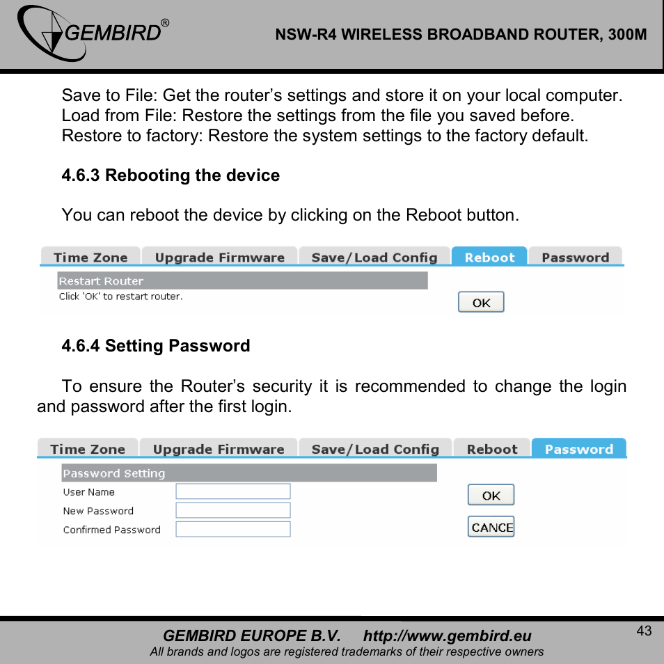 Gembird NSW-R4 User Manual | Page 43 / 49