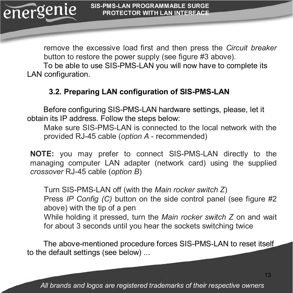Gembird SIS-PMS-LAN User Manual | Page 13 / 64