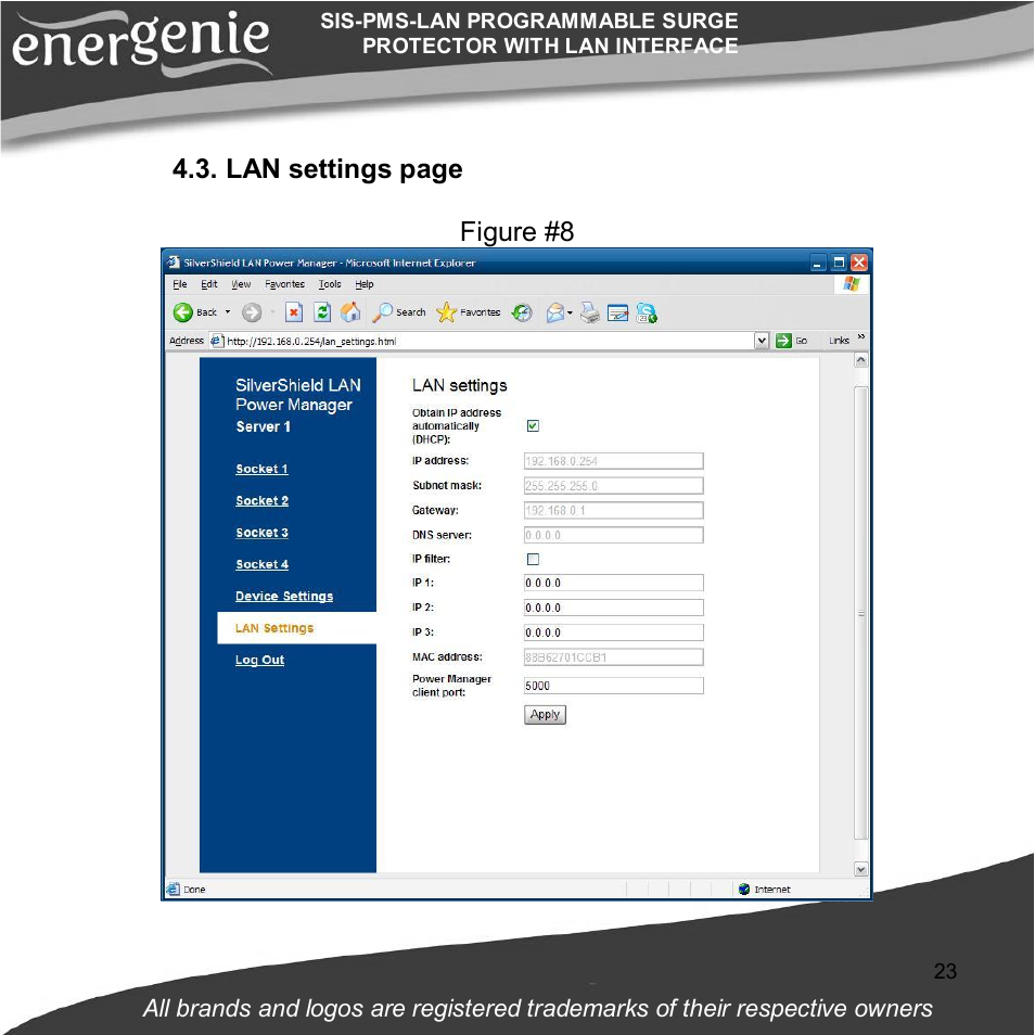 Gembird SIS-PMS-LAN User Manual | Page 23 / 64