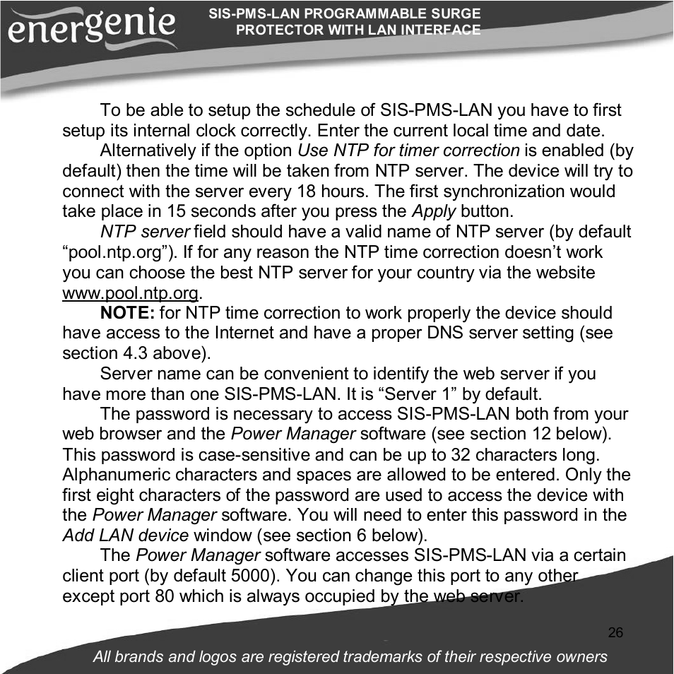 Gembird SIS-PMS-LAN User Manual | Page 26 / 64