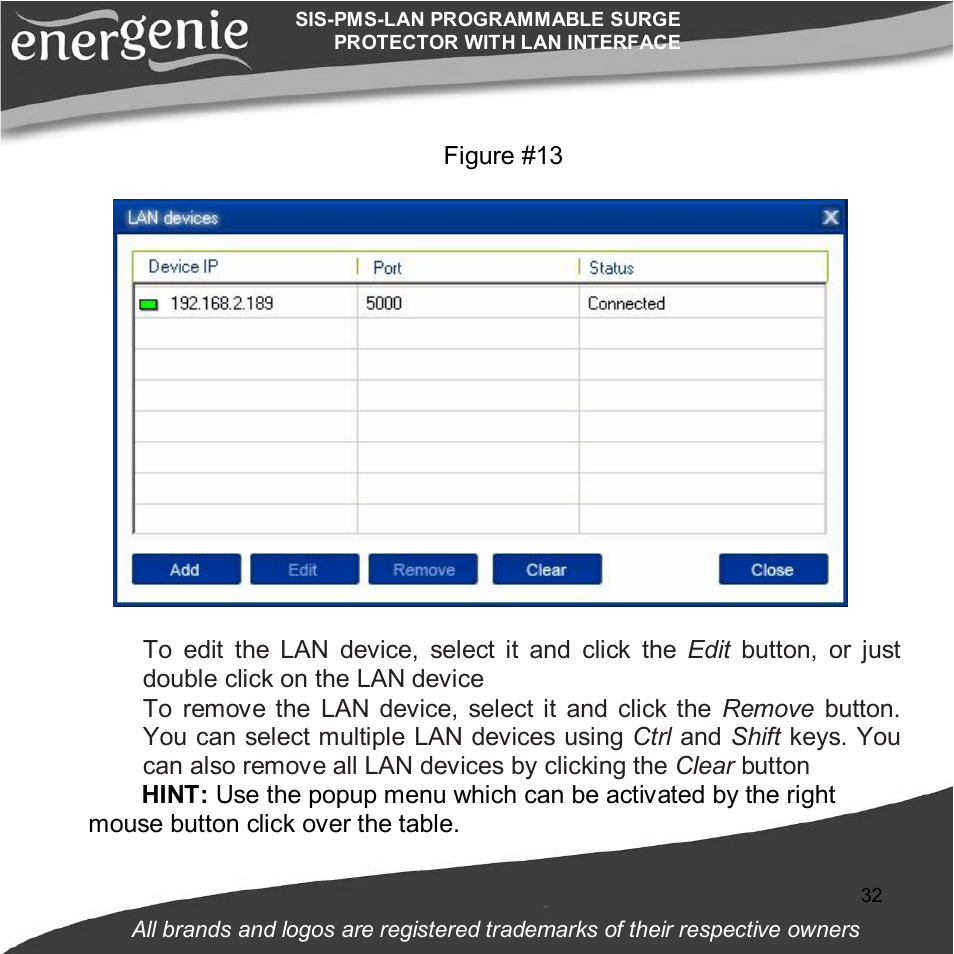 Gembird SIS-PMS-LAN User Manual | Page 32 / 64