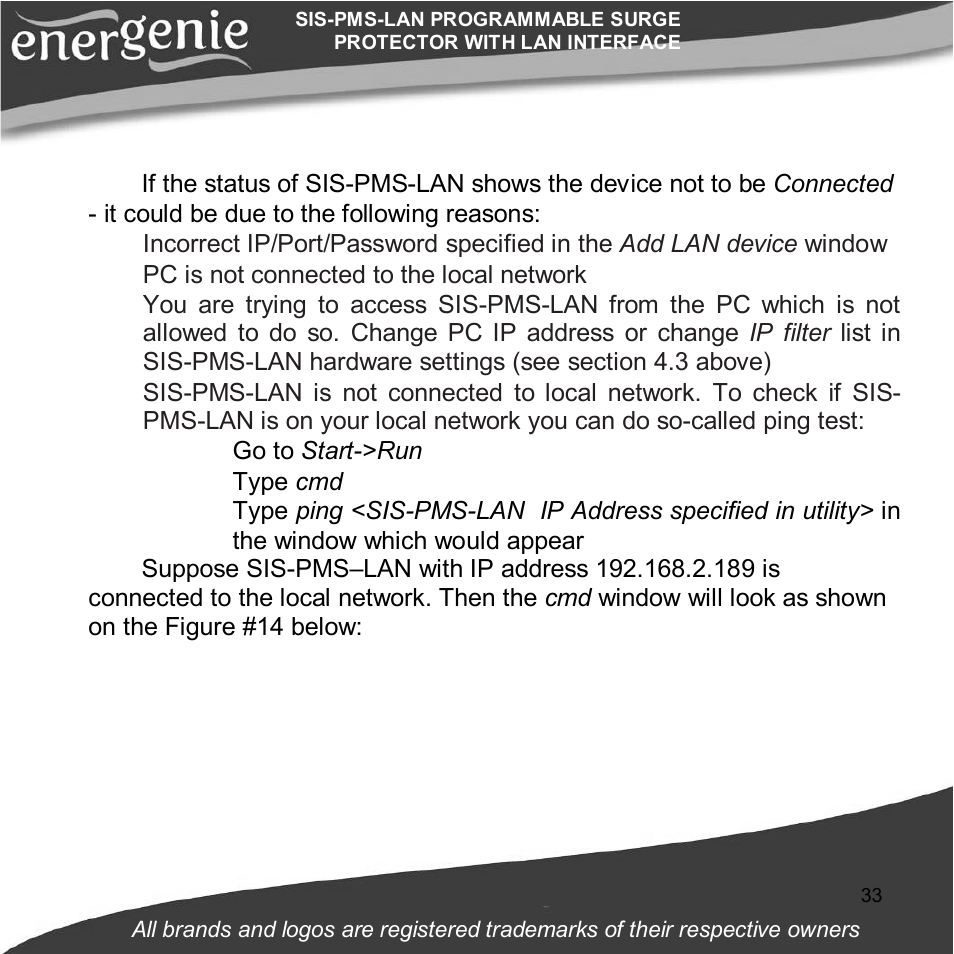 Gembird SIS-PMS-LAN User Manual | Page 33 / 64