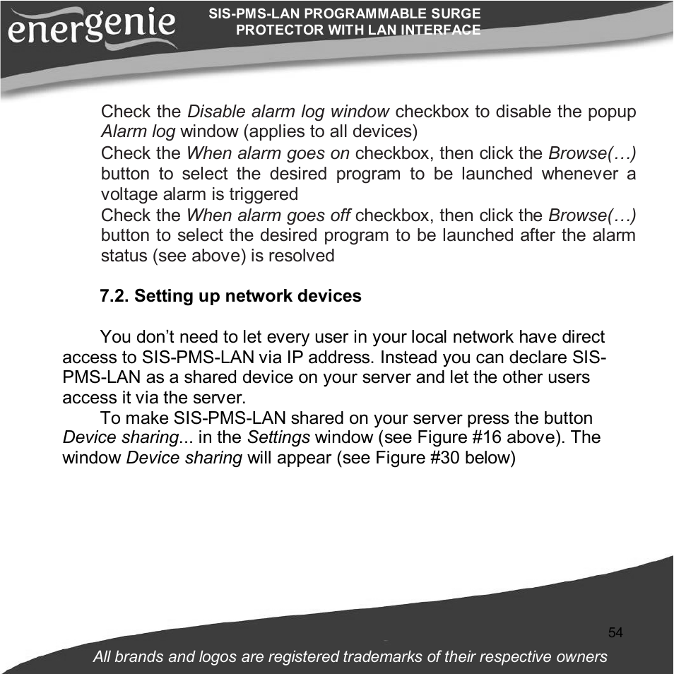 Gembird SIS-PMS-LAN User Manual | Page 54 / 64