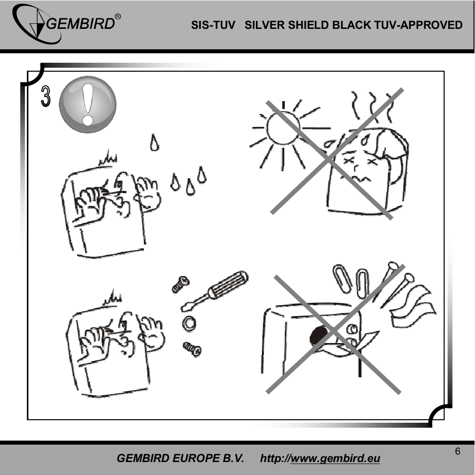 Gembird SIS-TUV User Manual | Page 6 / 10