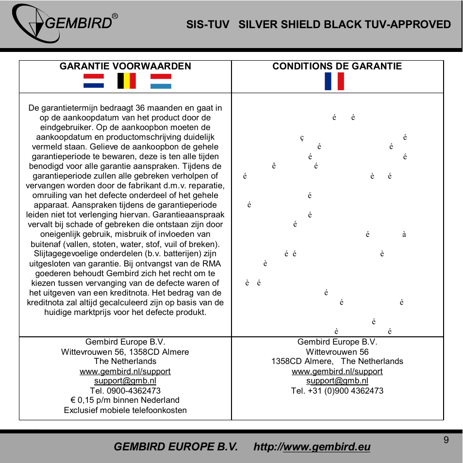 Gembird SIS-TUV User Manual | Page 9 / 10