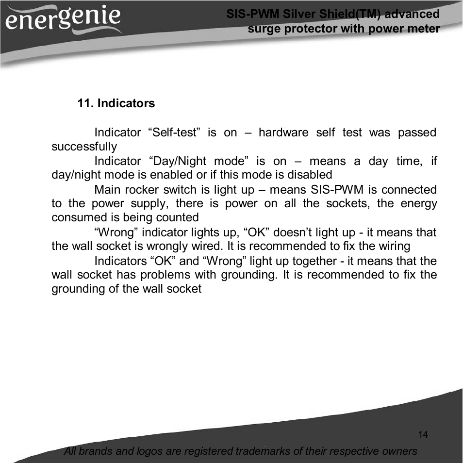 Gembird SIS-PWM User Manual | Page 14 / 20