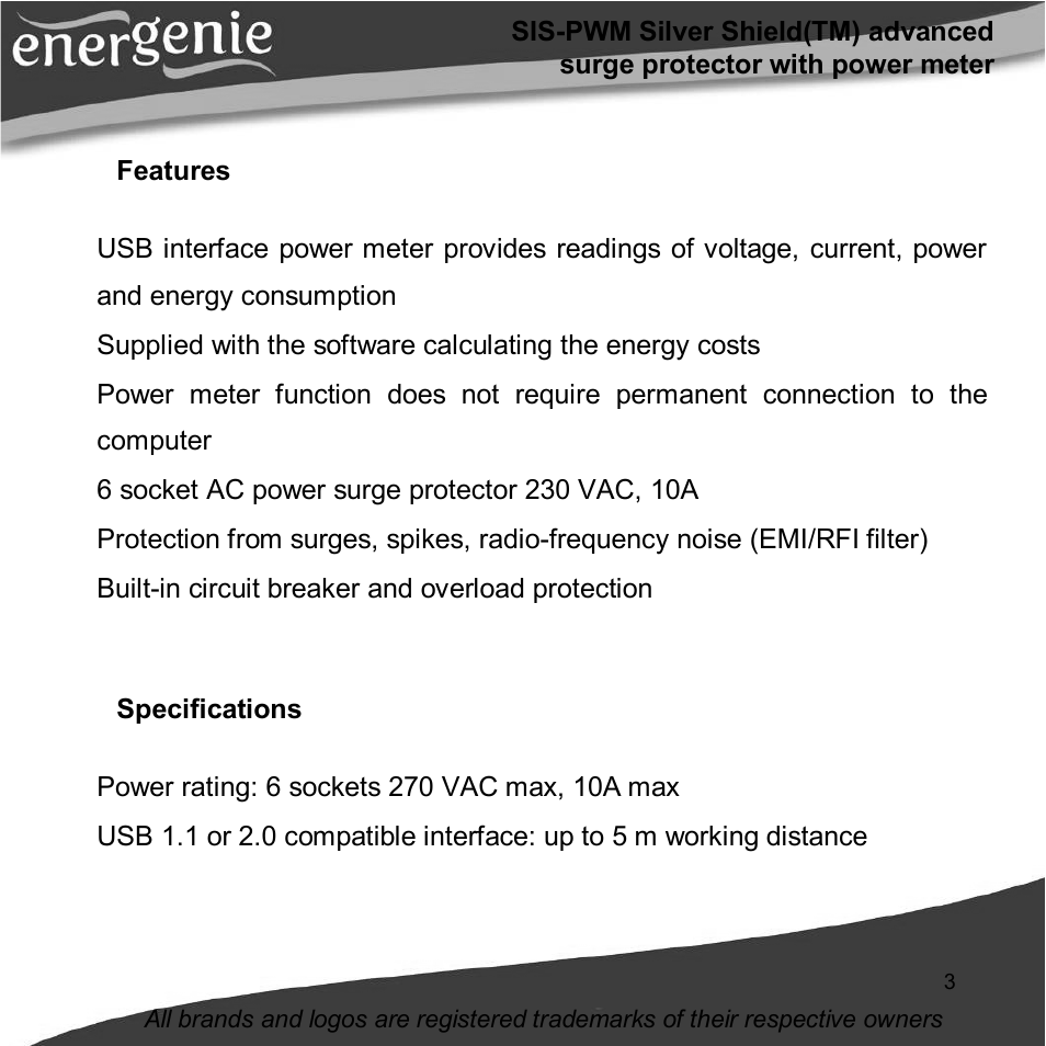 Gembird SIS-PWM User Manual | Page 3 / 20