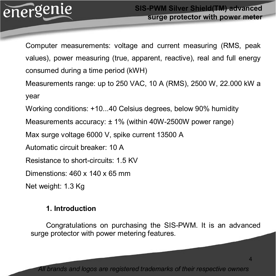 Gembird SIS-PWM User Manual | Page 4 / 20