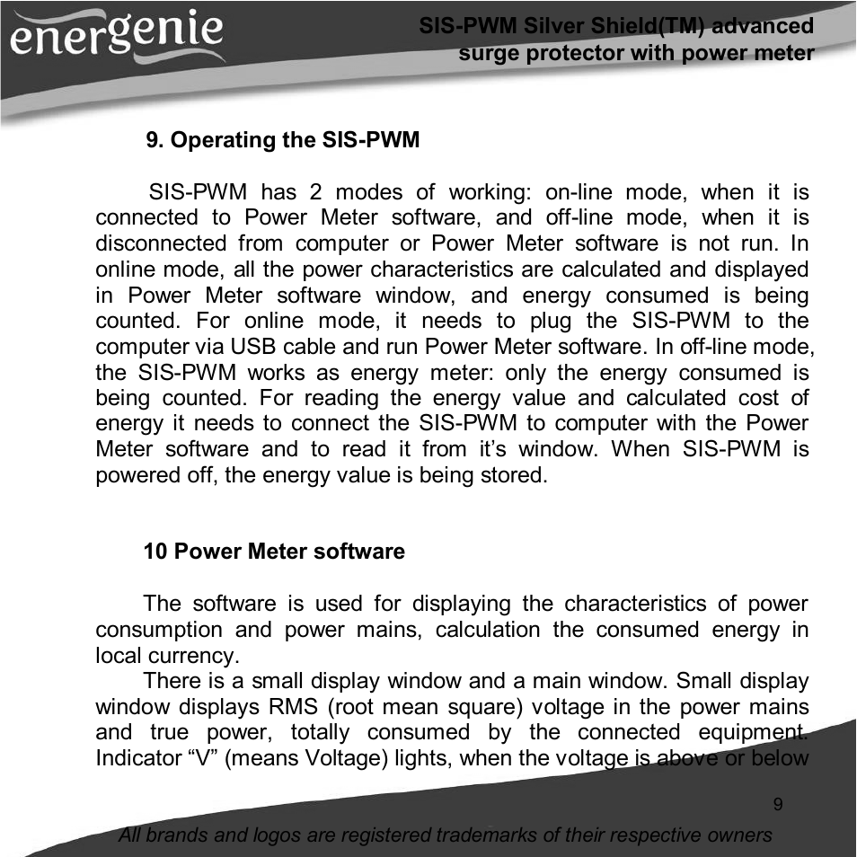 Gembird SIS-PWM User Manual | Page 9 / 20