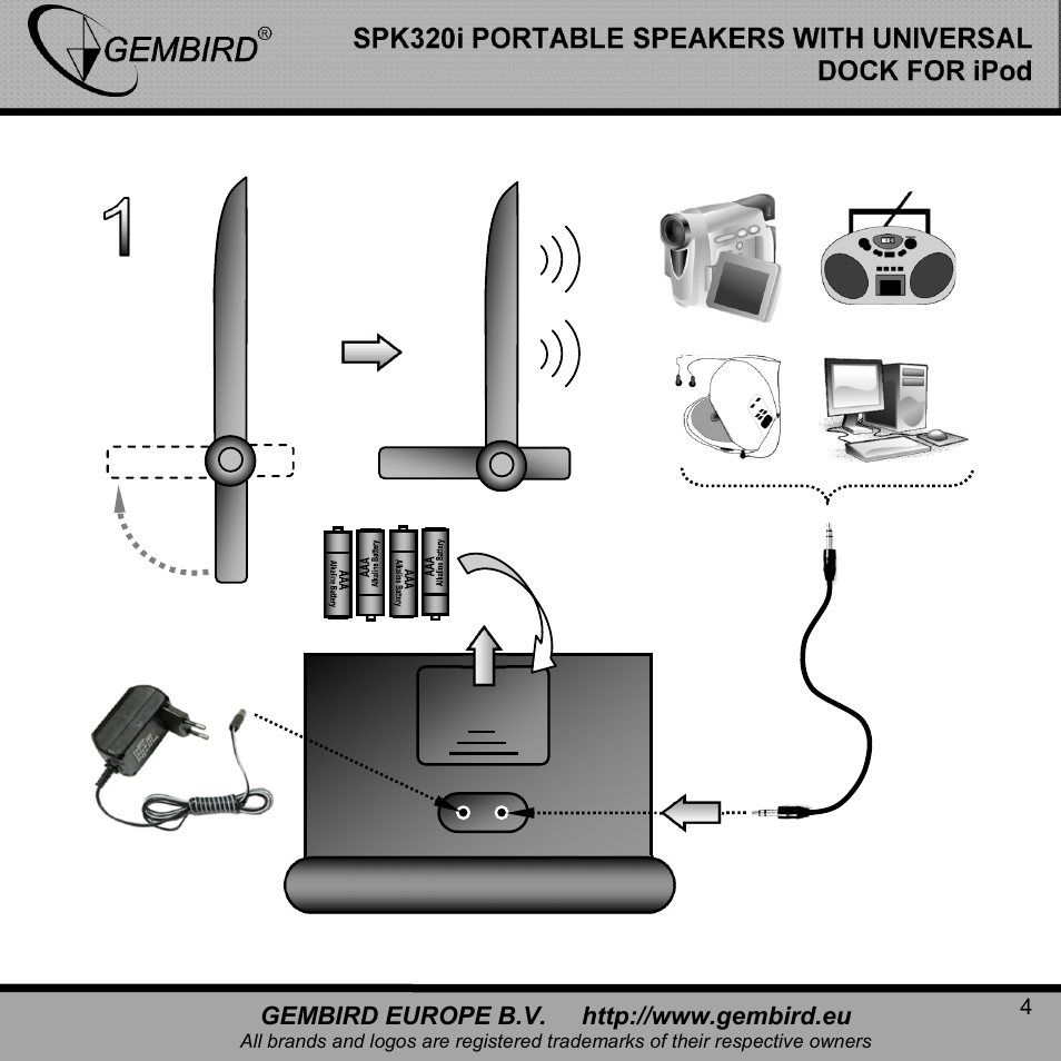 Gembird SPK320i User Manual | Page 4 / 11