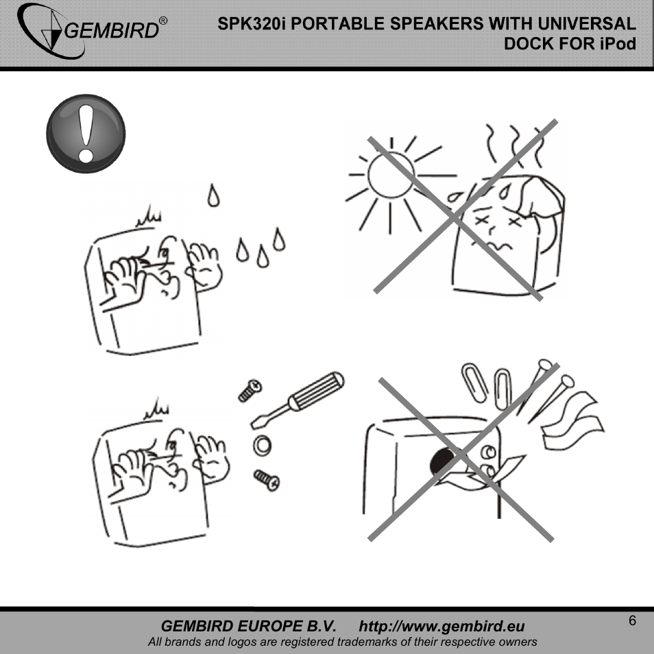 Gembird SPK320i User Manual | Page 6 / 11