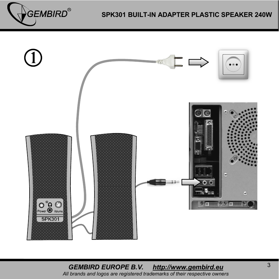 Gembird SPK301 User Manual | Page 3 / 10