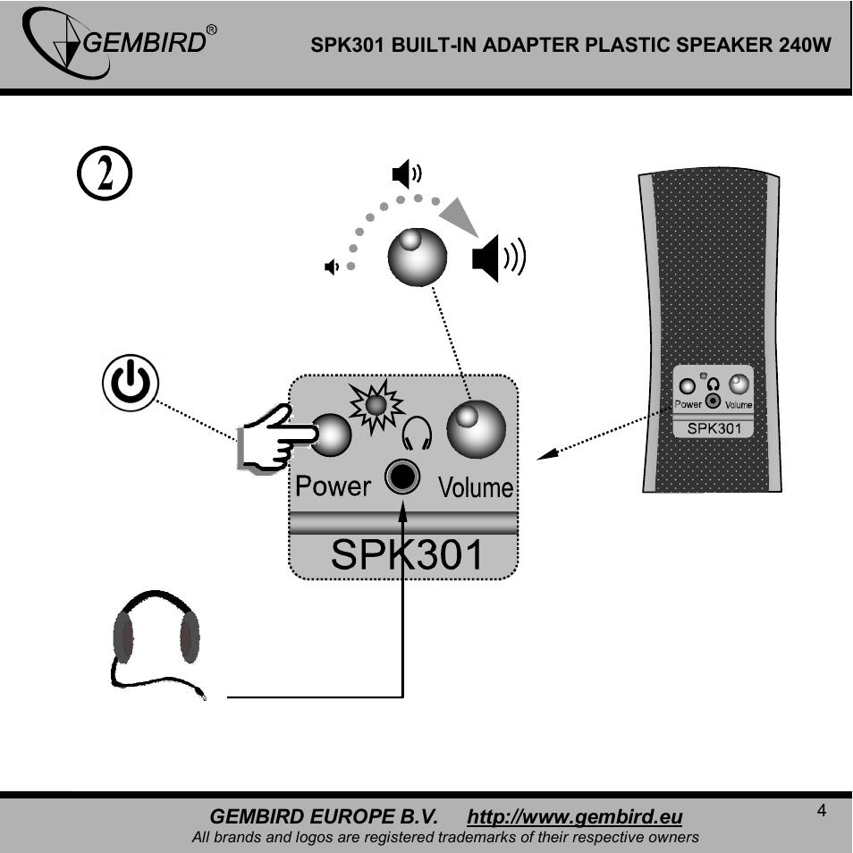 Gembird SPK301 User Manual | Page 4 / 10