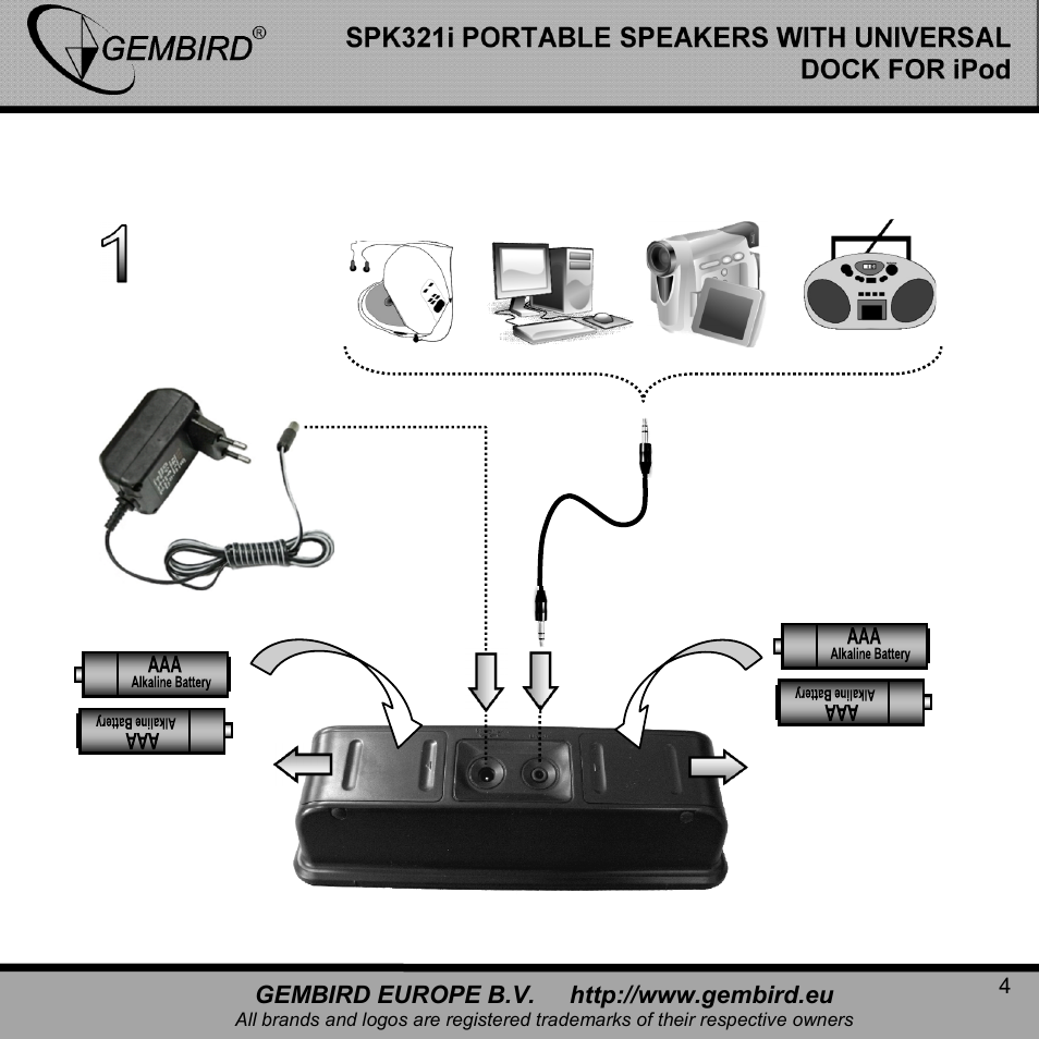 Gembird SPK321i User Manual | Page 4 / 11