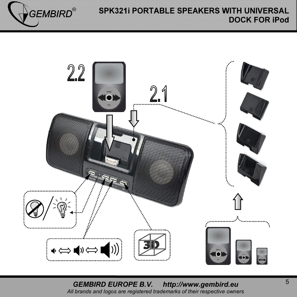 Gembird SPK321i User Manual | Page 5 / 11