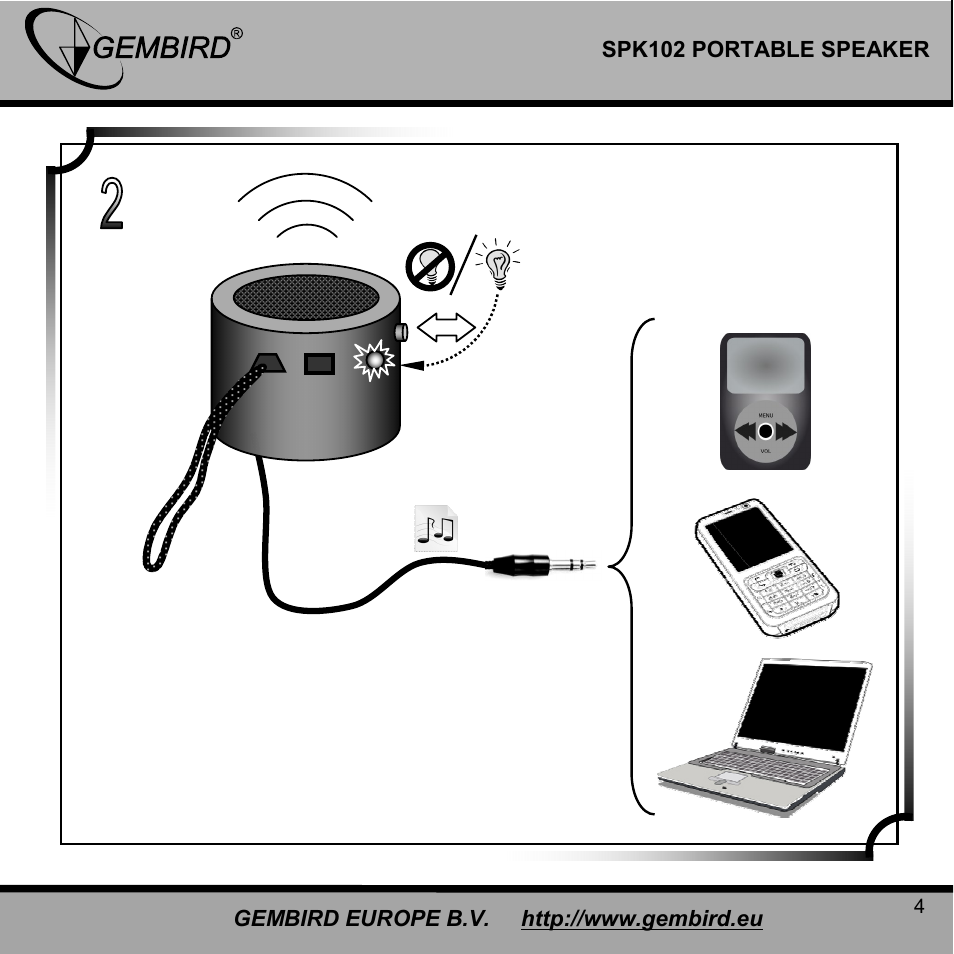 Gembird SPK102 User Manual | Page 4 / 9