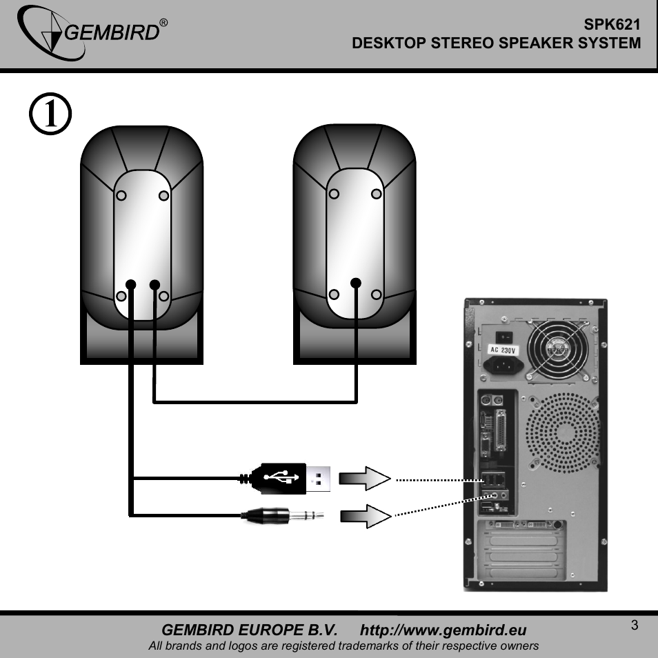 Gembird SPK621 User Manual | Page 3 / 9