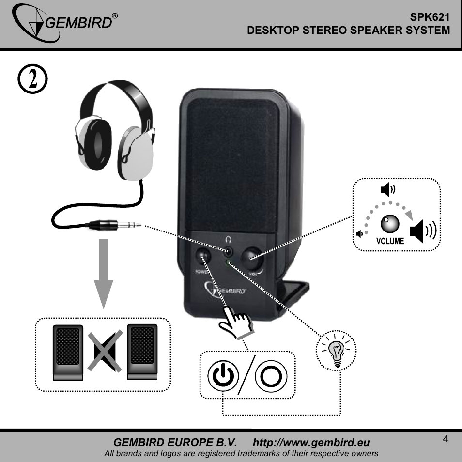 Gembird SPK621 User Manual | Page 4 / 9