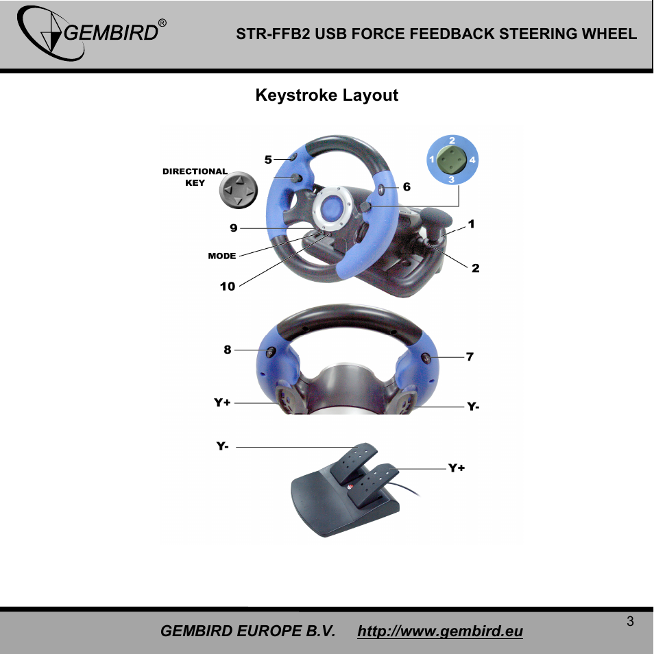 Gembird STR-FFB2 User Manual | Page 3 / 12