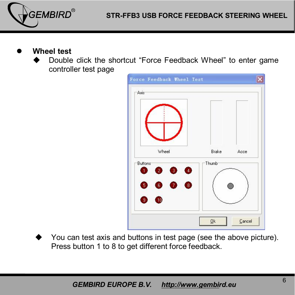 Gembird STR-FFB3 User Manual | Page 6 / 13